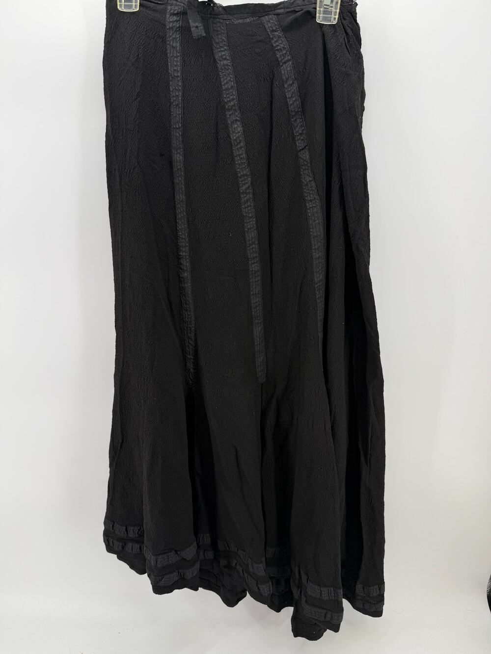 Vintage Victorian Mourning Dress Black Skirt Partial Bodice Antique Project